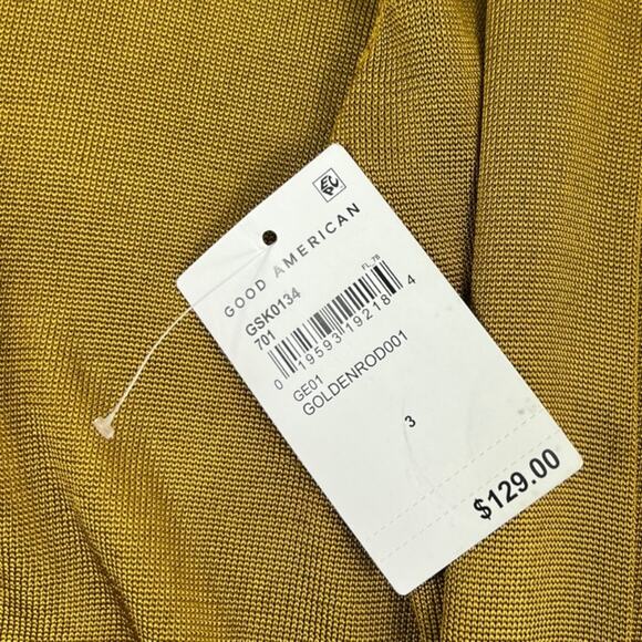 Good American Sheer Button-up Polo Shirt NEW - Picture 6 of 9